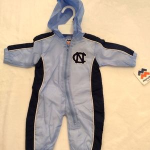 Mighty Mac Infant/Baby North Carolina Hooded Windbreaker Jumpsuit